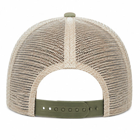 Joe's USA BTA Backroads Trucker Cap Olive/Stone Back