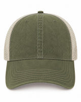 Joe's USA BTA Backroads Trucker Cap Olive/Stone Front
