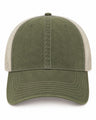 Joe's USA BTA Backroads Trucker Cap Olive/Stone Front