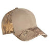 Joe's USA Camo Cap with Contrast Front Panel Realtree Xtra / Khaki Hats
