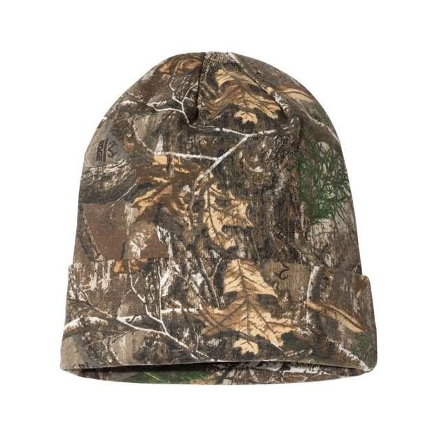 Joe's USA Camo Knit 12 Inch Hunting Beanie Realtree Edge One Size Beanies