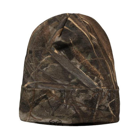 Joe's USA Camo Knit 12 Inch Hunting Beanie White Realtree AP One Size Beanies