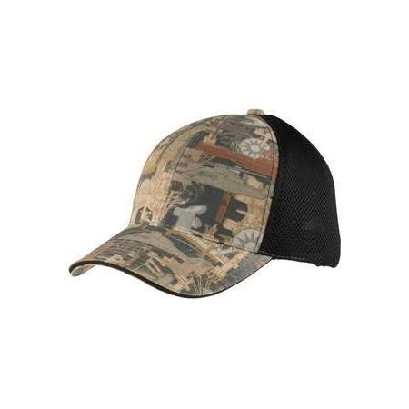 Joe's USA Camouflage Cap with Air Mesh Back Mossy Oak Break - Up Country/Black Mesh Hats
