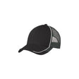 Joe's USA Colorblock Mesh Back Cap Black/ White/ Magnet Grey Hats