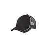 Joe's USA Colorblock Mesh Back Cap Black/ White/ Magnet Grey Hats