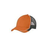 Joe's USA Colorblock Mesh Back Cap Flare Orange/ White/ Magnet Grey Hats