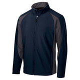 Joe's USA Colorblock Soft Shell Jacket Dress Blue Navy/ Battleship Grey X - Small Soft Shell Jackets