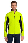 Joe's USA Colorblock Soft Shell Jacket Safety Yellow/ Black X - Small Soft Shell Jackets