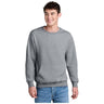 Joe's USA Core Fleece Crewneck Pocket Sweatshirt Athletic Heather S Crewneck Sweatshirts