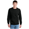 Joe's USA Core Fleece Crewneck Pocket Sweatshirt Jet Black S Crewneck Sweatshirts