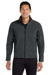 Joe's USA Core Soft Shell Jacket Black Charcoal Heather X - Small Soft Shell Jackets
