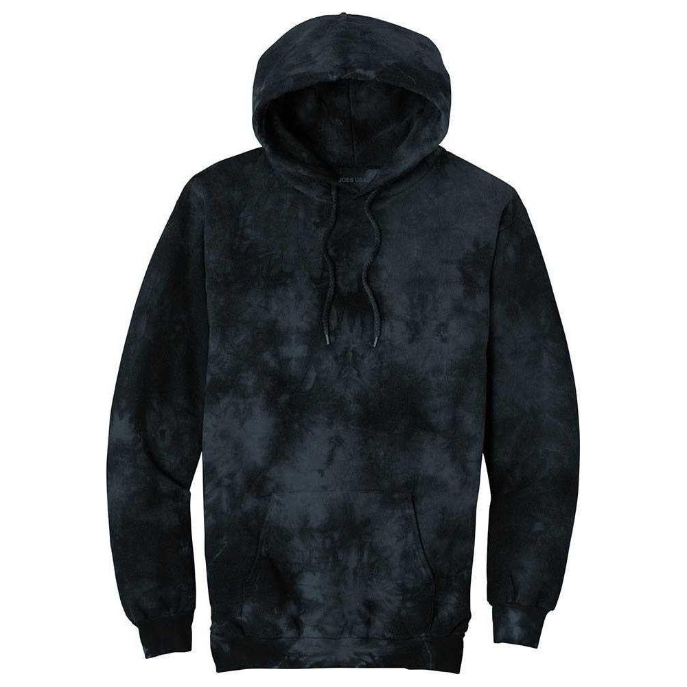 Joe's USA Crystal Tie - Dye Pullover Hoodie Black Small