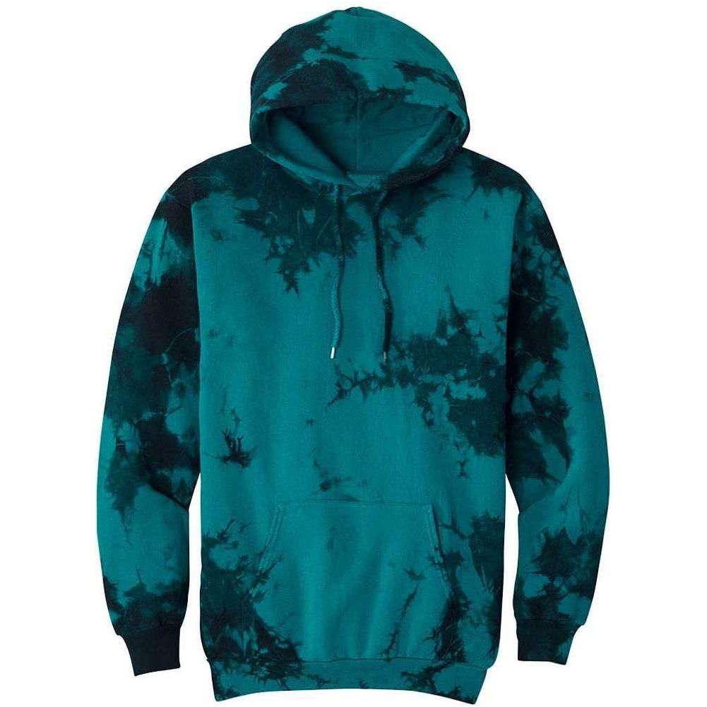 Joe's USA Crystal Tie - Dye Pullover Hoodie Black Small