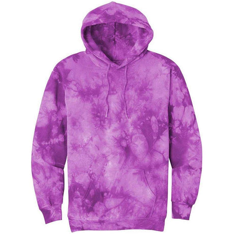 Joe's USA Crystal Tie - Dye Pullover Hoodie Black Small