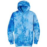 Joe's USA Crystal Tie - Dye Pullover Hoodie Sky Blue Small