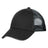 Joe's USA Double Mesh Snapback Sandwich Bill Cap One Size Fits All Black/Silver Hats