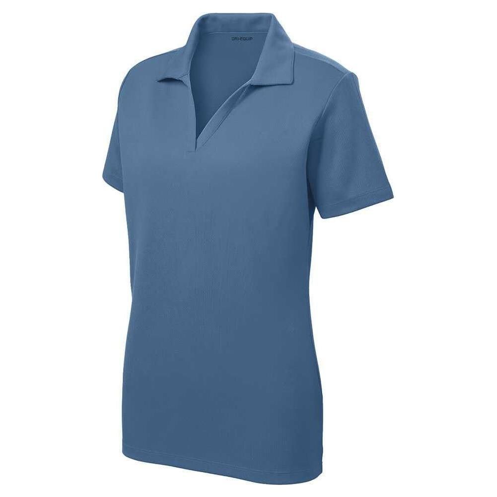 Joe’s USA Dri - Equip Ladies RacerMesh Polo | Women’s PosiCharge Mesh Polo XS–4XL Dawn Blue X - Small Polos