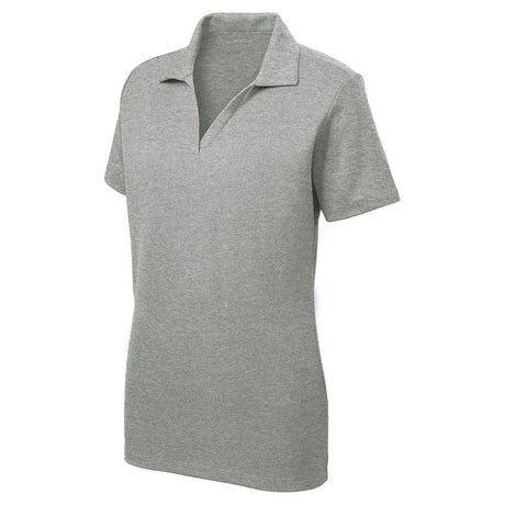 Joe’s USA Dri - Equip Ladies RacerMesh Polo | Women’s PosiCharge Mesh Polo XS–4XL Grey Heather X - Small Polos