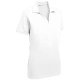 Joe’s USA Dri - Equip Ladies RacerMesh Polo | Women’s PosiCharge Mesh Polo XS–4XL White X - Small Polos