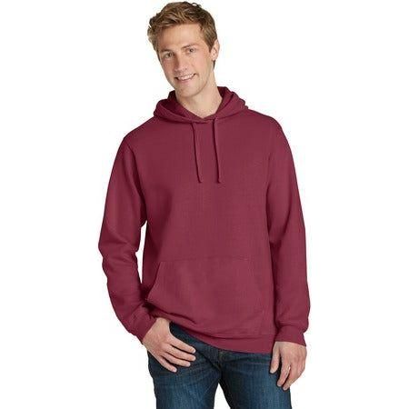 Joe's USA Essential Pigment - Dyed Pullover Hooded Sweatshirt 2X - Large Merlot Sweatshirts
