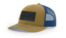 Joe's USA Flag Snapback Trucker Cap Black/Grey USA Flag Biscuit / True Blue Hats