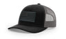 Joe's USA Flag Snapback Trucker Cap Black/Grey USA Flag Black / Charcoal Hats