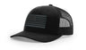 Joe's USA Flag Snapback Trucker Cap Black/Grey USA Flag Black Hats