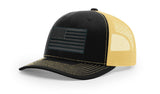 Joe's USA Flag Snapback Trucker Cap Black/Grey USA Flag Black / Vegas Gold Hats