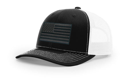 Joe's USA Flag Snapback Trucker Cap Black/Grey USA Flag Black / White Hats