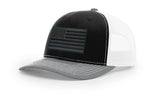 Joe's USA Flag Snapback Trucker Cap Black/Grey USA Flag Black / White / Heather Grey Hats