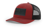 Joe's USA Flag Snapback Trucker Cap Black/Grey USA Flag Cardinal / Black Hats
