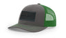 Joe's USA Flag Snapback Trucker Cap Black/Grey USA Flag Charcoal / Kelly Green Hats