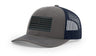 Joe's USA Flag Snapback Trucker Cap Black/Grey USA Flag Charcoal / Navy Hats