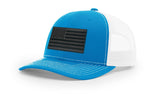 Joe's USA Flag Snapback Trucker Cap Black/Grey USA Flag Cyan / White Hats
