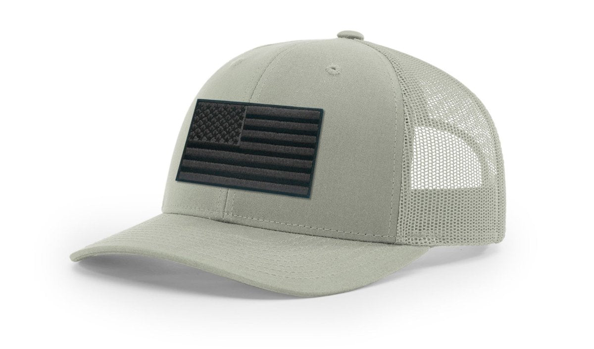Joe's USA Flag Snapback Trucker Cap Black/Grey USA Flag Dark Green / Yellow Hats