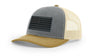 Joe's USA Flag Snapback Trucker Cap Black/Grey USA Flag Heather Grey / Birch / Army Olive Hats