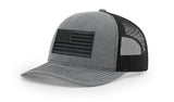 Joe's USA Flag Snapback Trucker Cap Black/Grey USA Flag Heather Grey / Black Hats