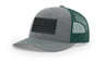 Joe's USA Flag Snapback Trucker Cap Black/Grey USA Flag Heather Grey / Dark Green Hats