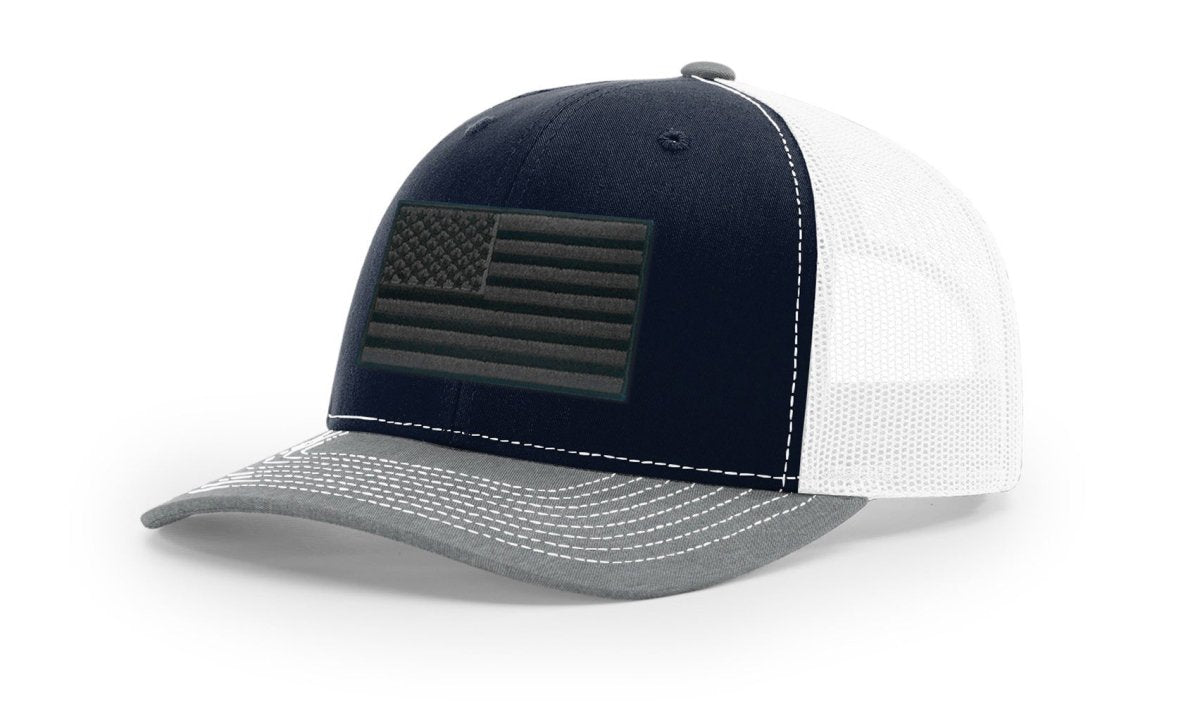 Joe's USA Flag Snapback Trucker Cap Black/Grey USA Flag Kelly Green / White Hats
