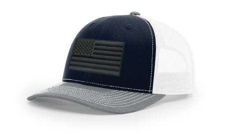 Joe's USA Flag Snapback Trucker Cap Black/Grey USA Flag Kelly Green / White Hats