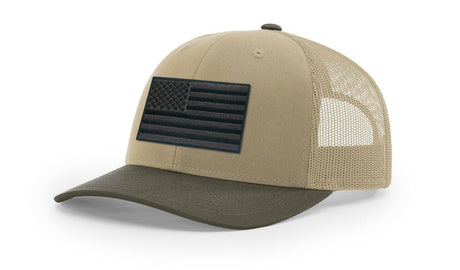 Joe's USA Flag Snapback Trucker Cap Black/Grey USA Flag Kelly Green / White Hats