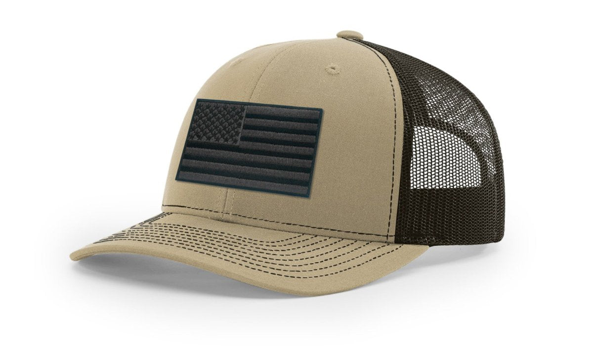 Joe's USA Flag Snapback Trucker Cap Black/Grey USA Flag Kelly Green / White Hats