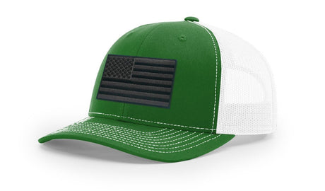 Joe's USA Flag Snapback Trucker Cap Black/Grey USA Flag Kelly Green / White Hats