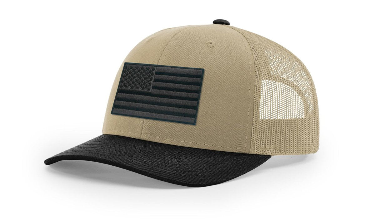 Joe's USA Flag Snapback Trucker Cap Black/Grey USA Flag Kelly Green / White Hats