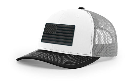 Joe's USA Flag Snapback Trucker Cap Black/Grey USA Flag Royal Blue / White Hats
