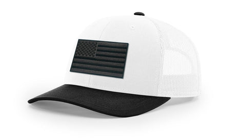Joe's USA Flag Snapback Trucker Cap Black/Grey USA Flag White / Black Hats
