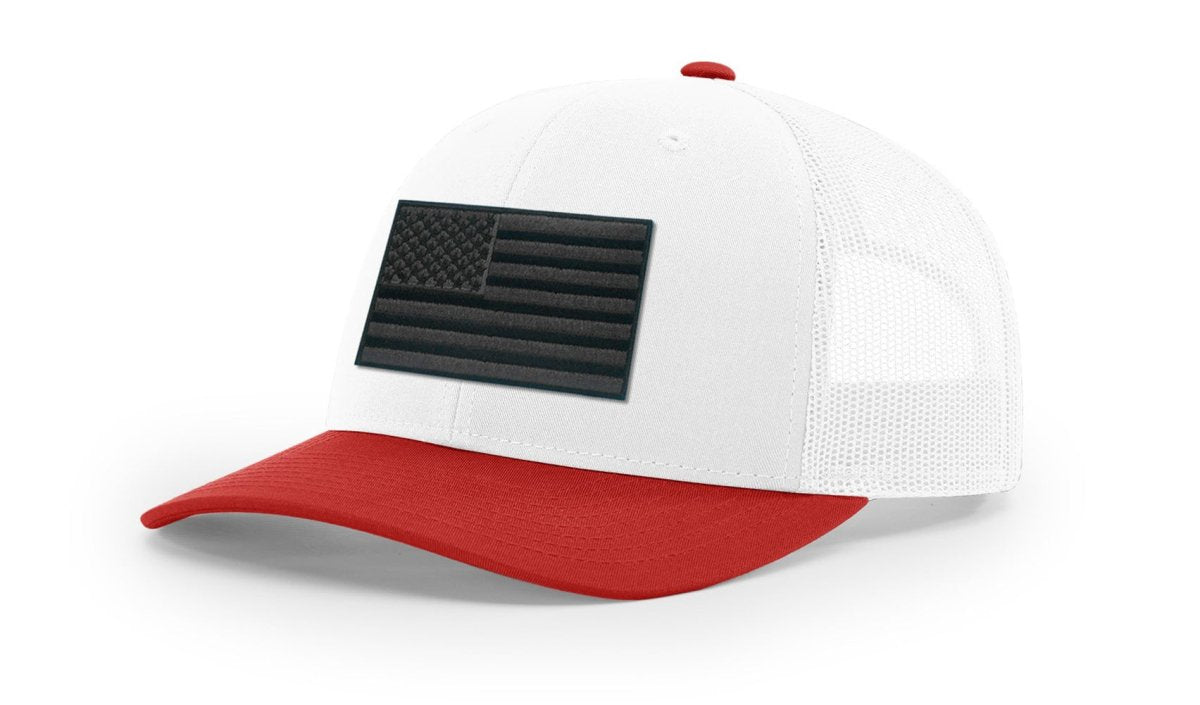 Joe's USA Flag Snapback Trucker Cap Black/Grey USA Flag White / Red Hats