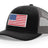 Joe's USA Flag Snapback Trucker Cap Red/White/Blue USA Flag Black / Charcoal Hats