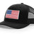 Joe's USA Flag Snapback Trucker Cap Red/White/Blue USA Flag Black Hats