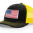 Joe's USA Flag Snapback Trucker Cap Red/White/Blue USA Flag Black / Yellow Hats